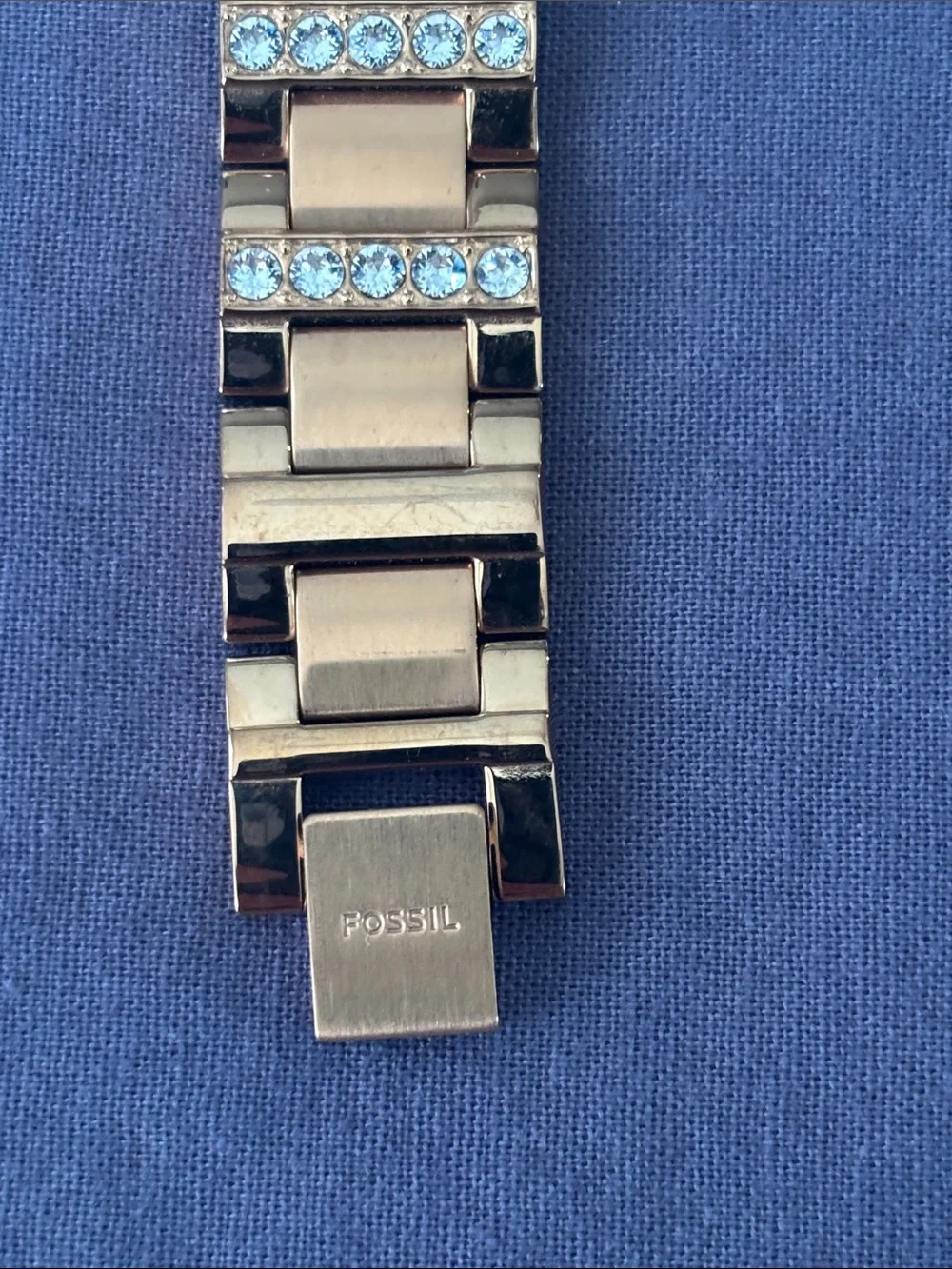 Fossil Women's Gold-Tone Crystal Bracelet Watch